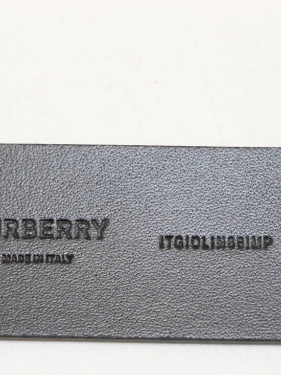 Burberry Vintage Check And Leather Belt Archive Size 85 - Beige/Black
